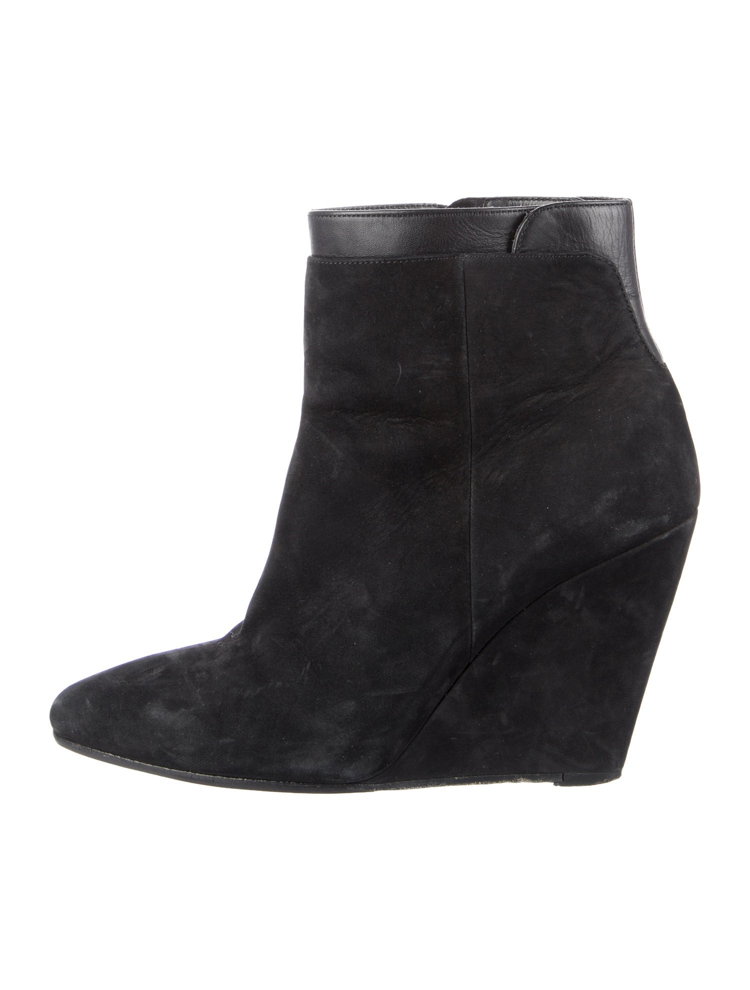 Vince Suede Leather Trim Embellishment Boots