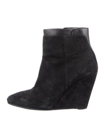 Vince Suede Leather Trim Embellishment Boots