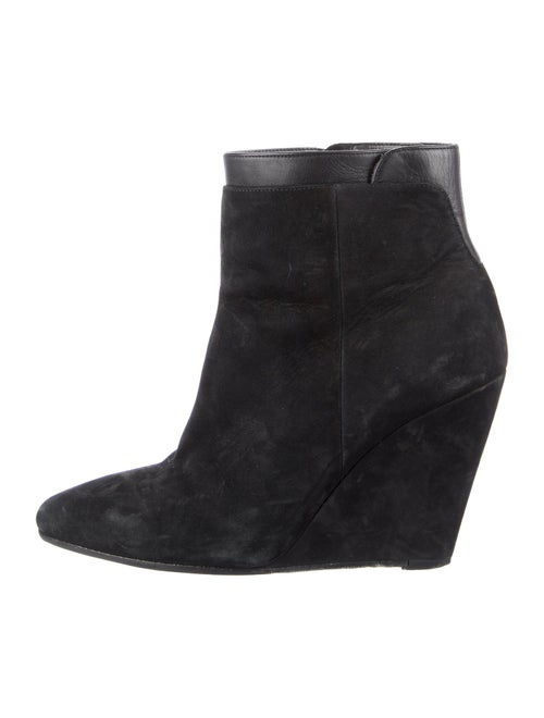 Vince Suede Leather Trim Embellishment Boots