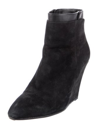 Vince Suede Leather Trim Embellishment Boots