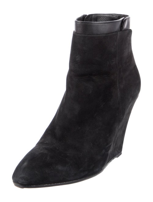 Vince Suede Leather Trim Embellishment Boots