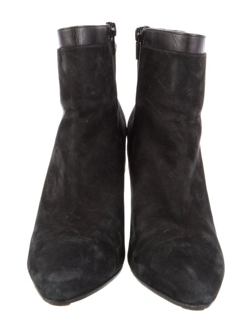 Vince Suede Leather Trim Embellishment Boots
