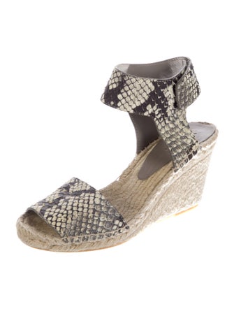Vince Snakeskin Animal Print Espadrilles
