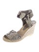 Vince Snakeskin Animal Print Espadrilles
