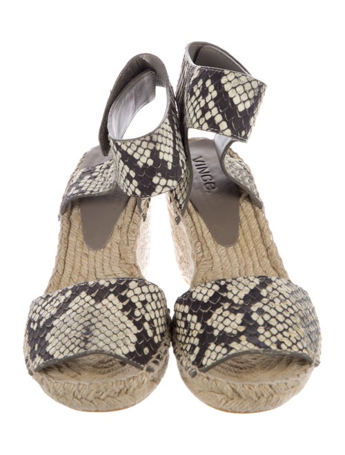 Vince Snakeskin Animal Print Espadrilles