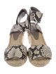 Vince Snakeskin Animal Print Espadrilles