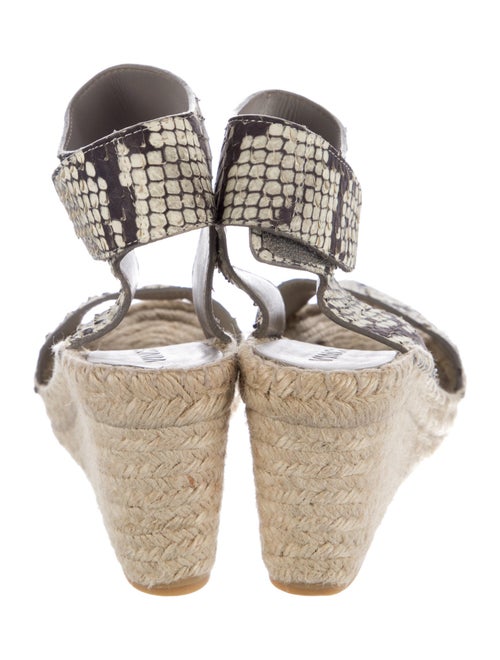 Vince Snakeskin Animal Print Espadrilles