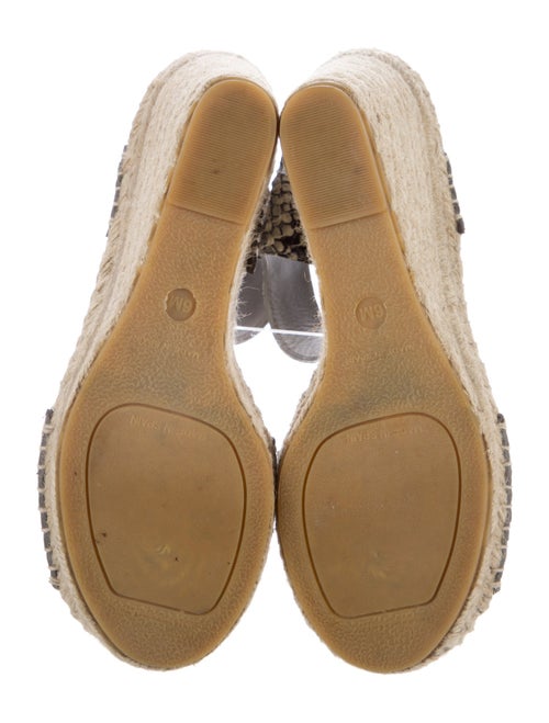 Vince Snakeskin Animal Print Espadrilles