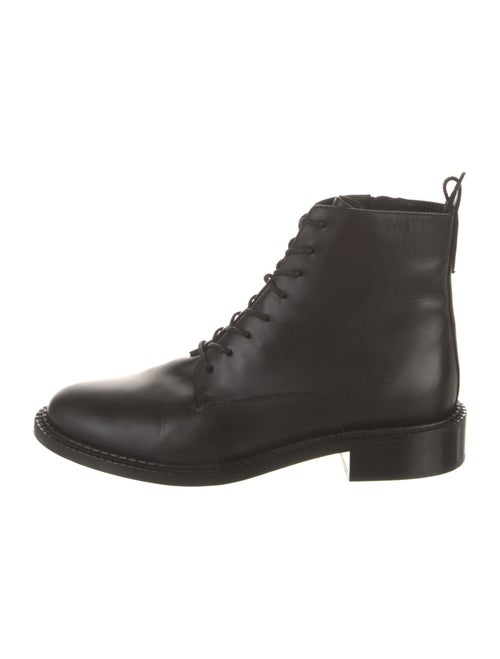Vince Leather Combat Boots