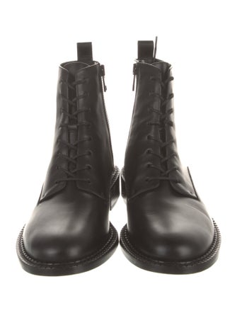 Vince Leather Combat Boots