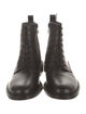 Vince Leather Combat Boots