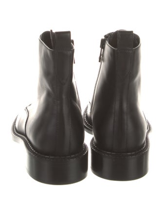 Vince Leather Combat Boots