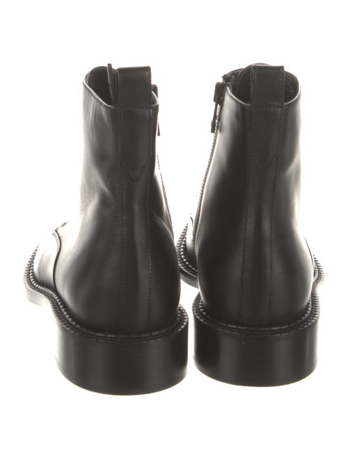 Vince Leather Combat Boots