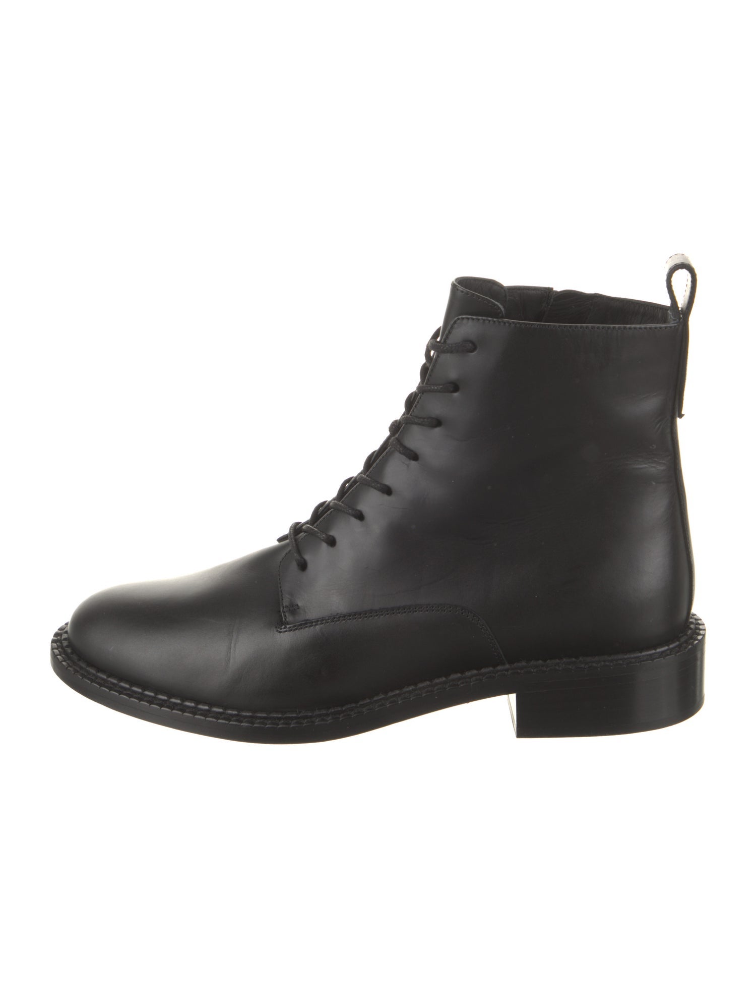 Vince Leather Combat Boots