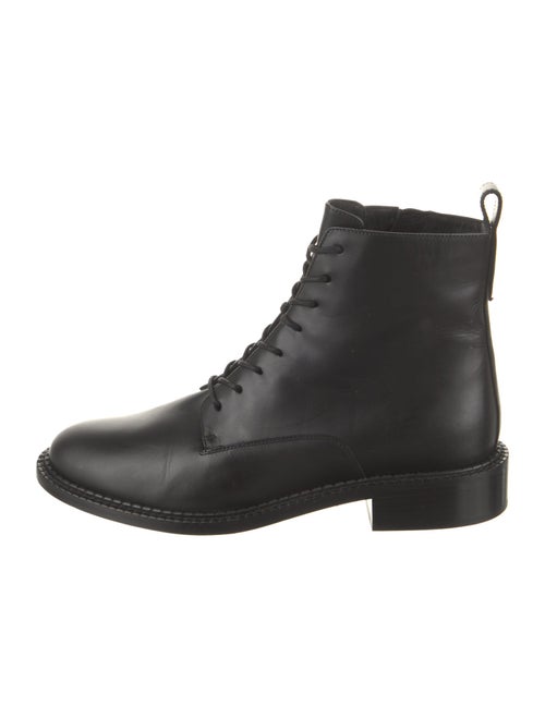 Vince Leather Combat Boots