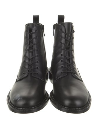 Vince Leather Combat Boots