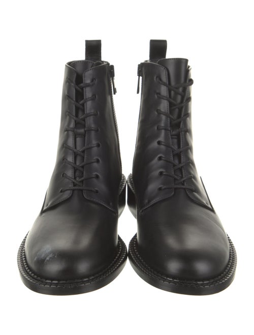 Vince Leather Combat Boots
