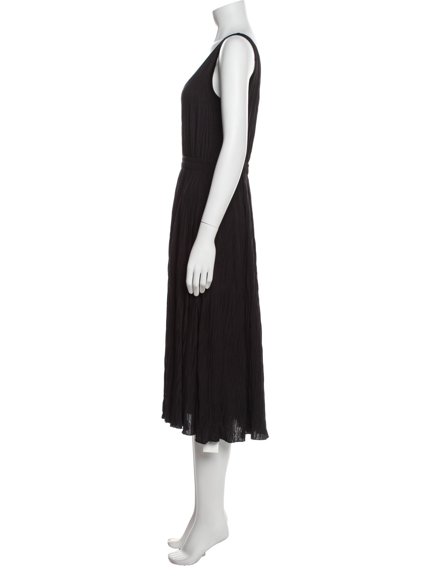 Vince Scoop Neck Midi Length Dress