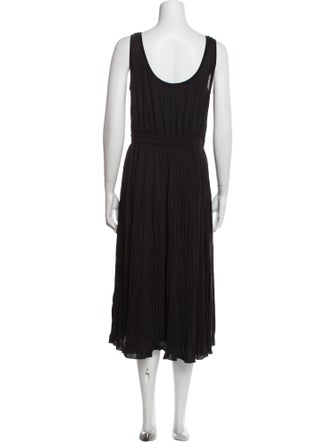 Vince Scoop Neck Midi Length Dress
