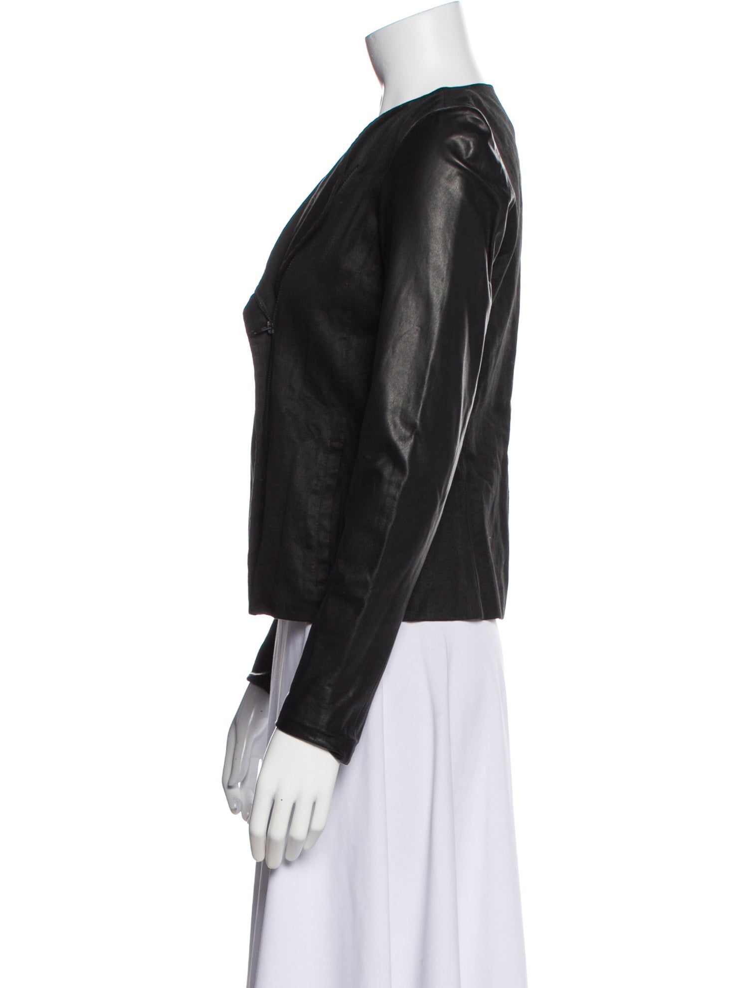 Vince Linen Biker Jacket