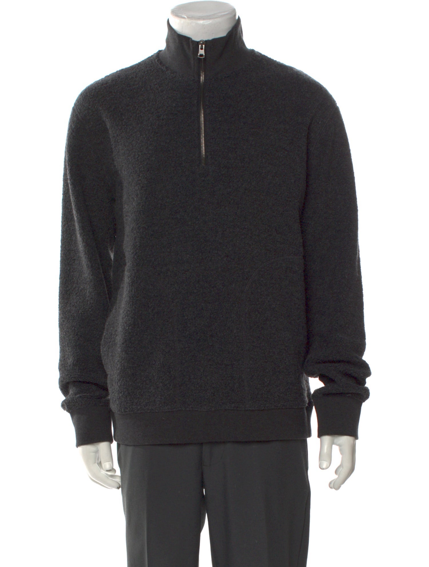 Vince Mock Neck Long Sleeve Sweatshirt