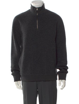 Vince Mock Neck Long Sleeve Sweatshirt