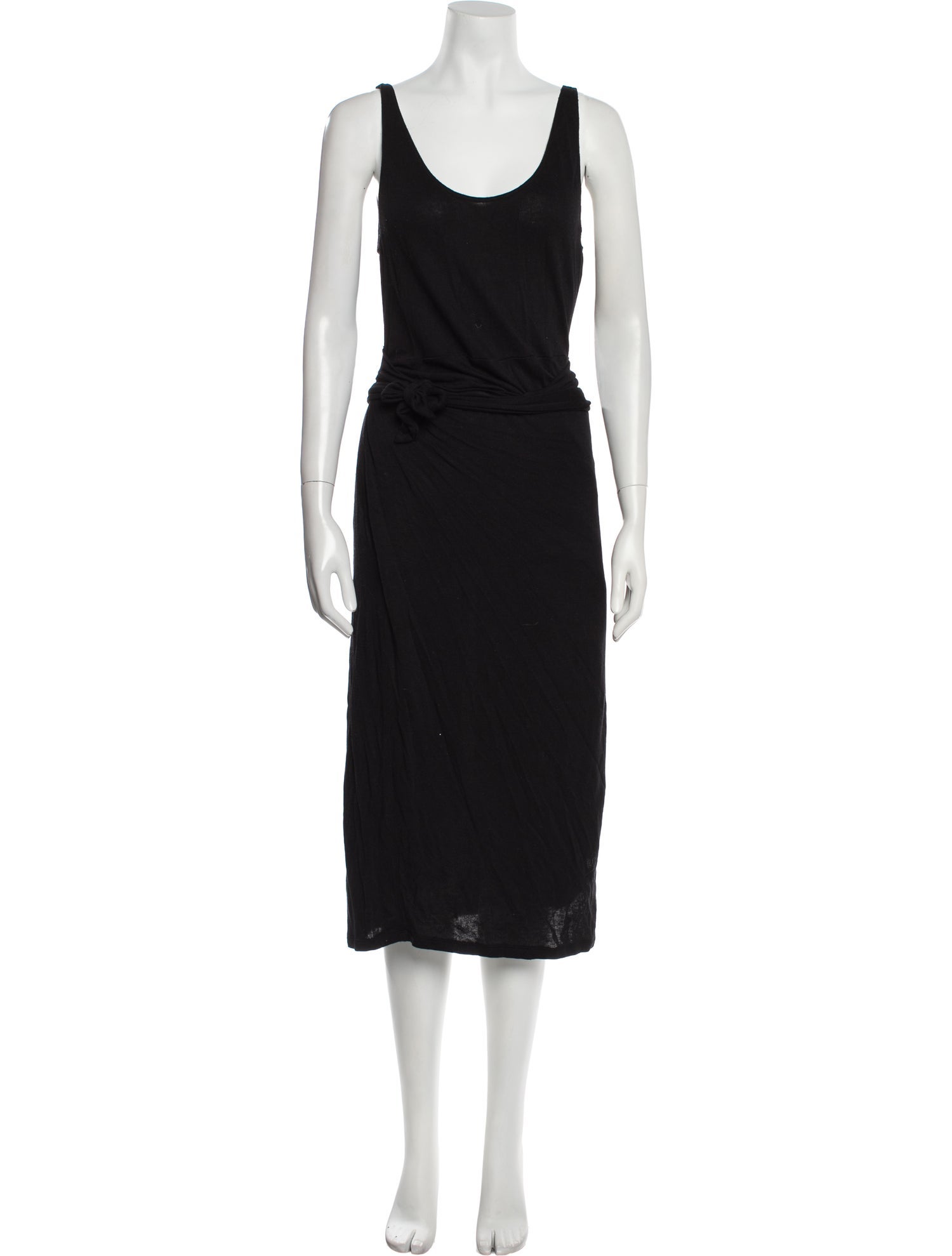 Vince Scoop Neck Midi Length Dress