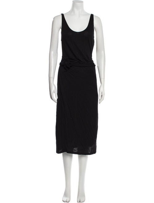 Vince Scoop Neck Midi Length Dress