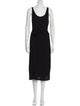 Vince Scoop Neck Midi Length Dress