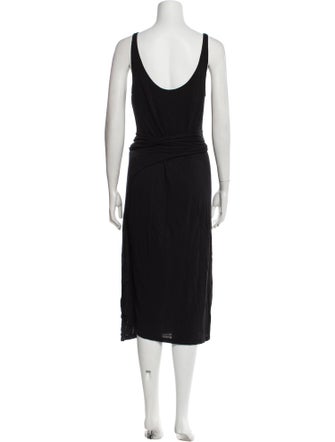Vince Scoop Neck Midi Length Dress