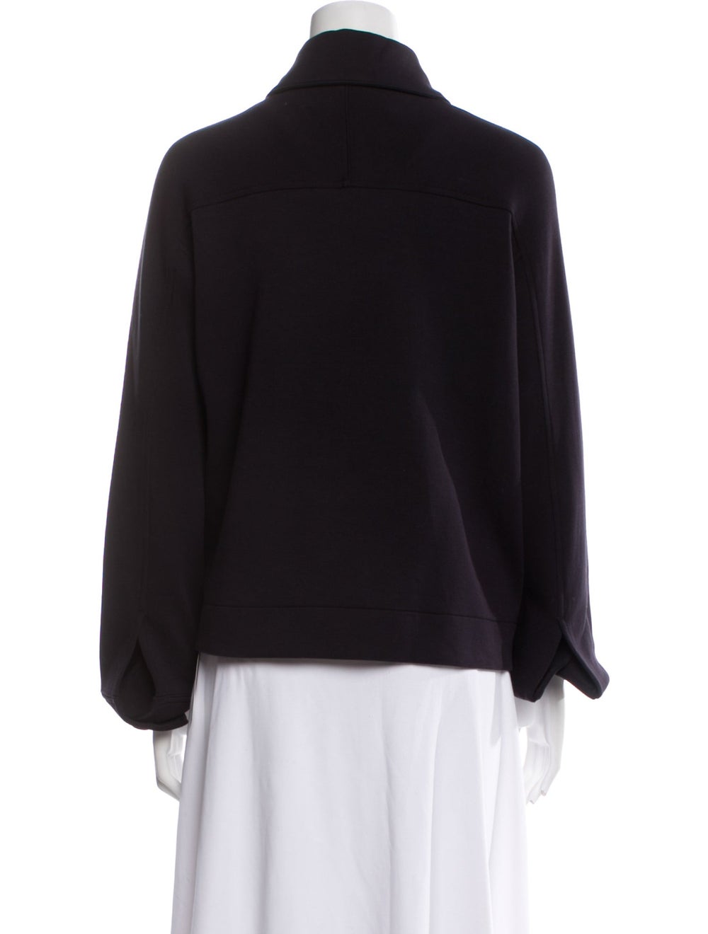 Vince Jacket Blue Pointed Collar Patch Pockets & - image 3