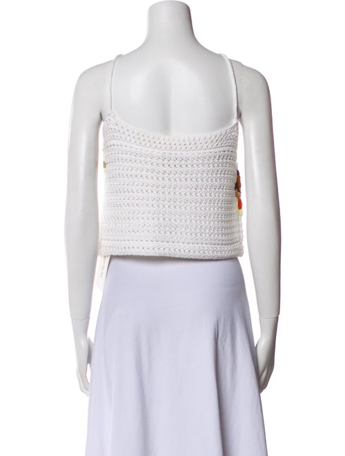 Vince Patterned Square Neckline Sweater