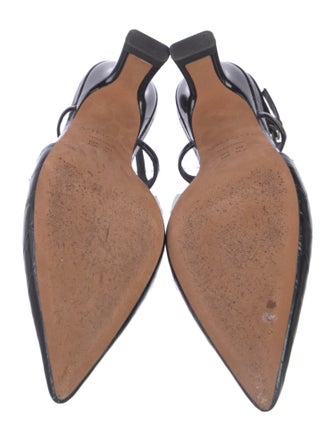 Vince Embossed Leather Slingback Pumps