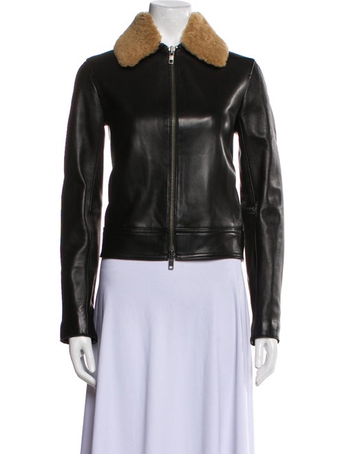 Vince Leather Fur Jacket