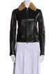 Vince Leather Fur Jacket