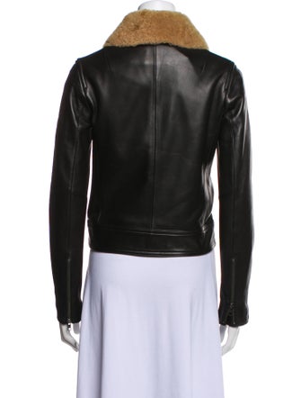Vince Leather Fur Jacket