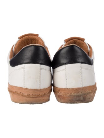 Vince Leather Colorblock Pattern Sneakers