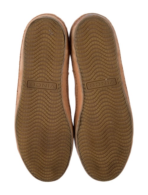 Vince Leather Colorblock Pattern Sneakers