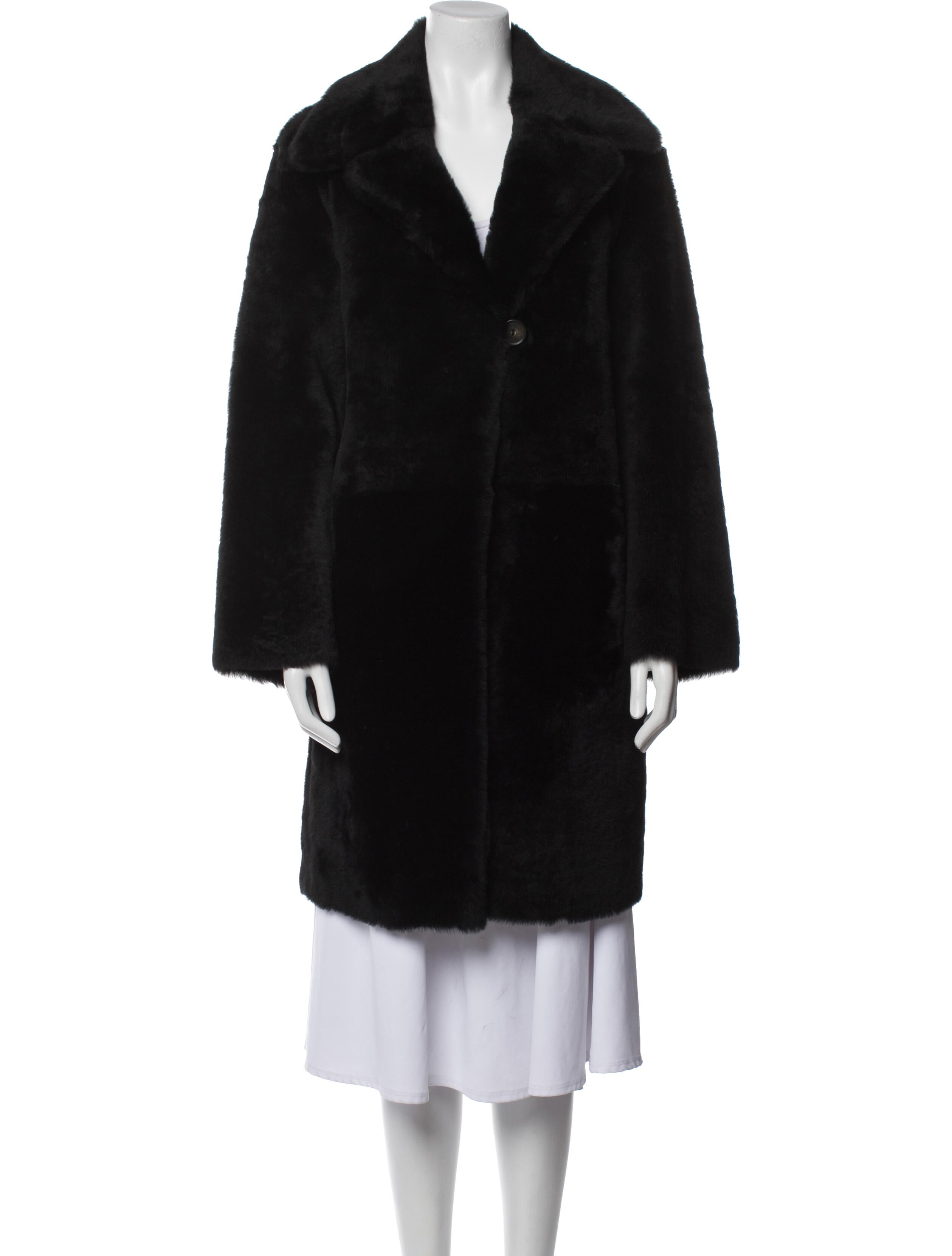 Vince Lamb Leather Faux Fur Coat w/ Tags