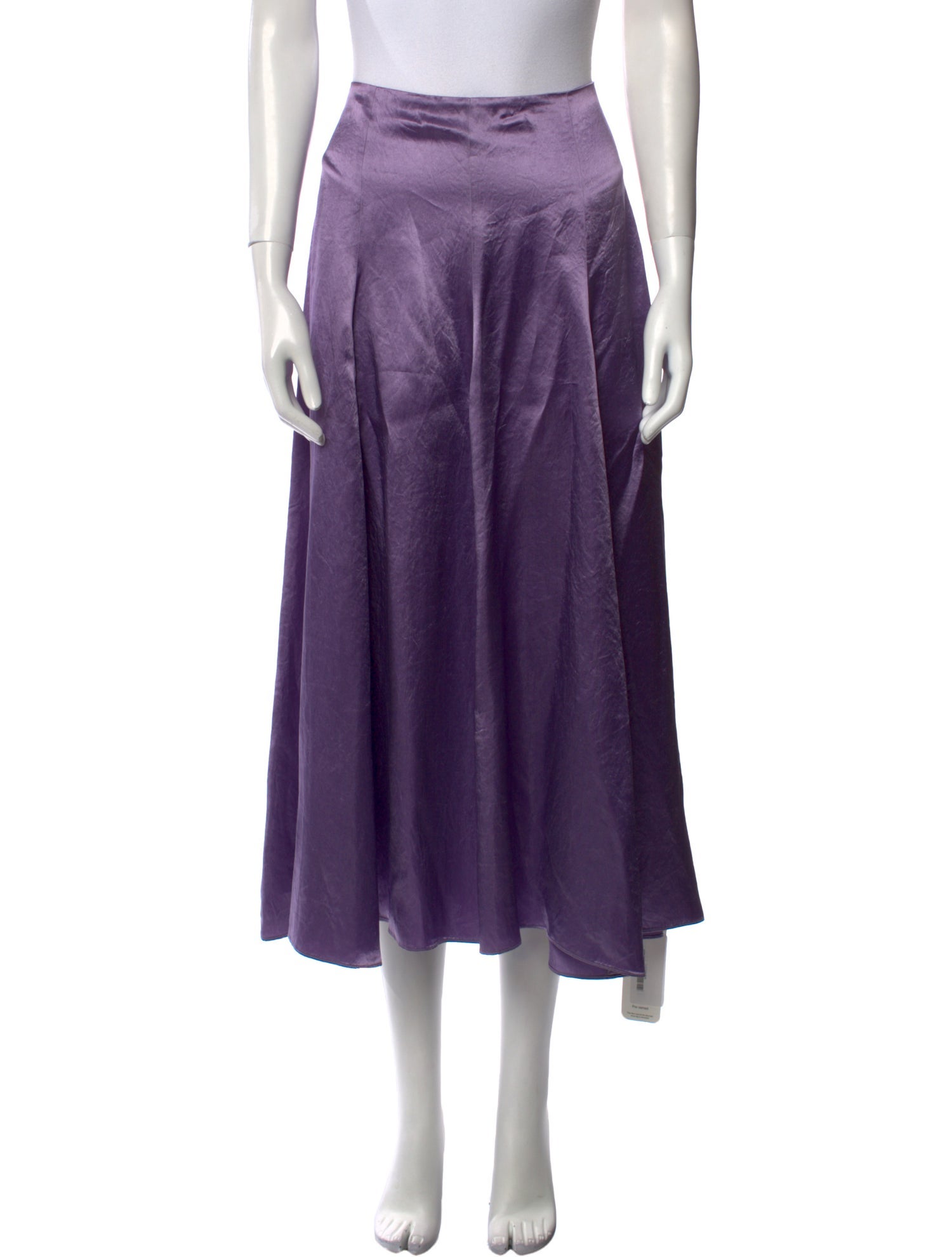 Vince Grosgrain Trim Midi Length Skirt