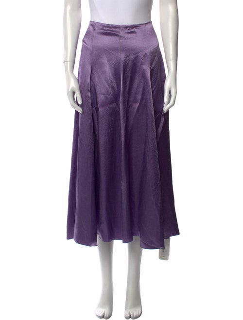 Vince Grosgrain Trim Midi Length Skirt