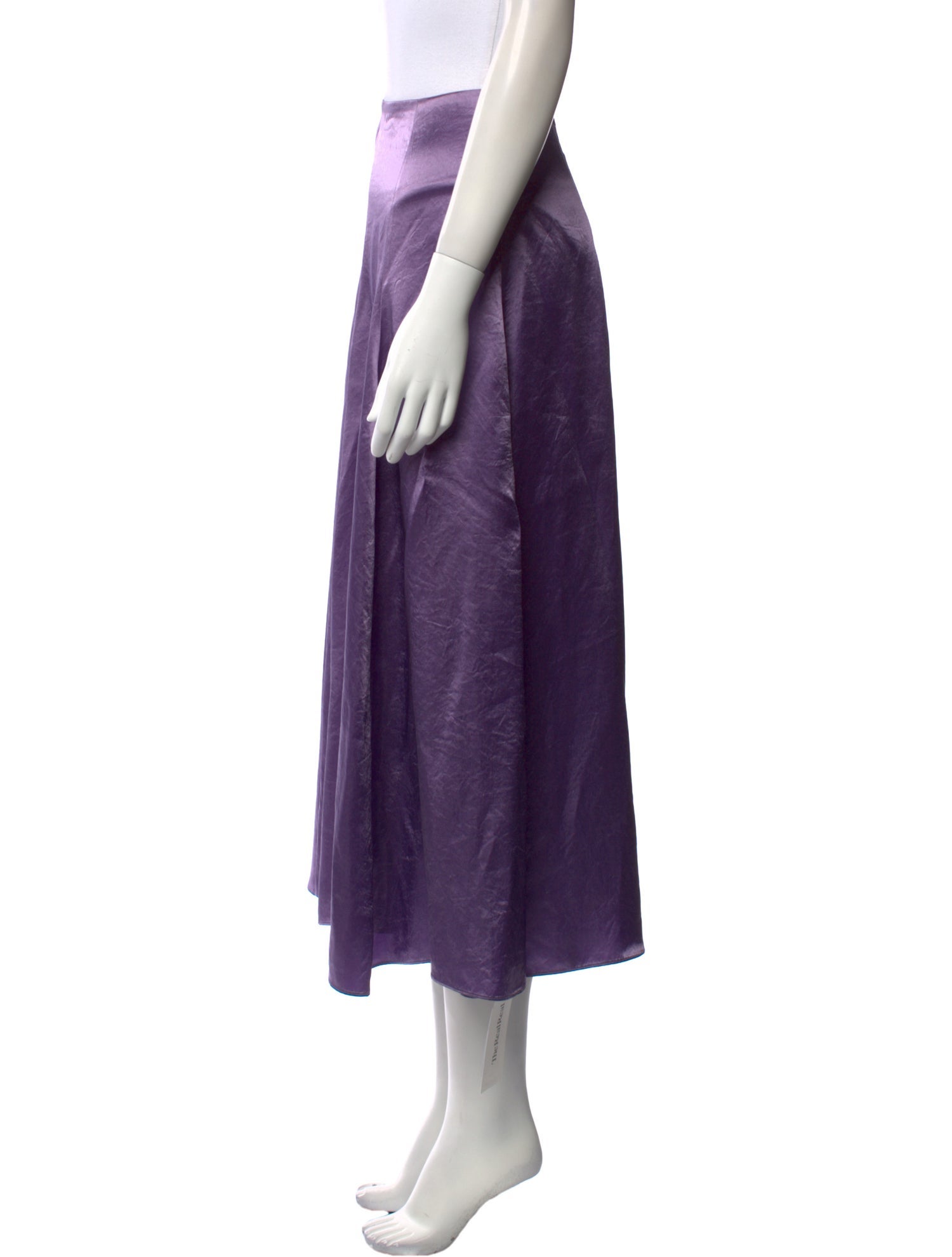 Vince Grosgrain Trim Midi Length Skirt