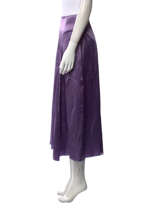 Vince Grosgrain Trim Midi Length Skirt