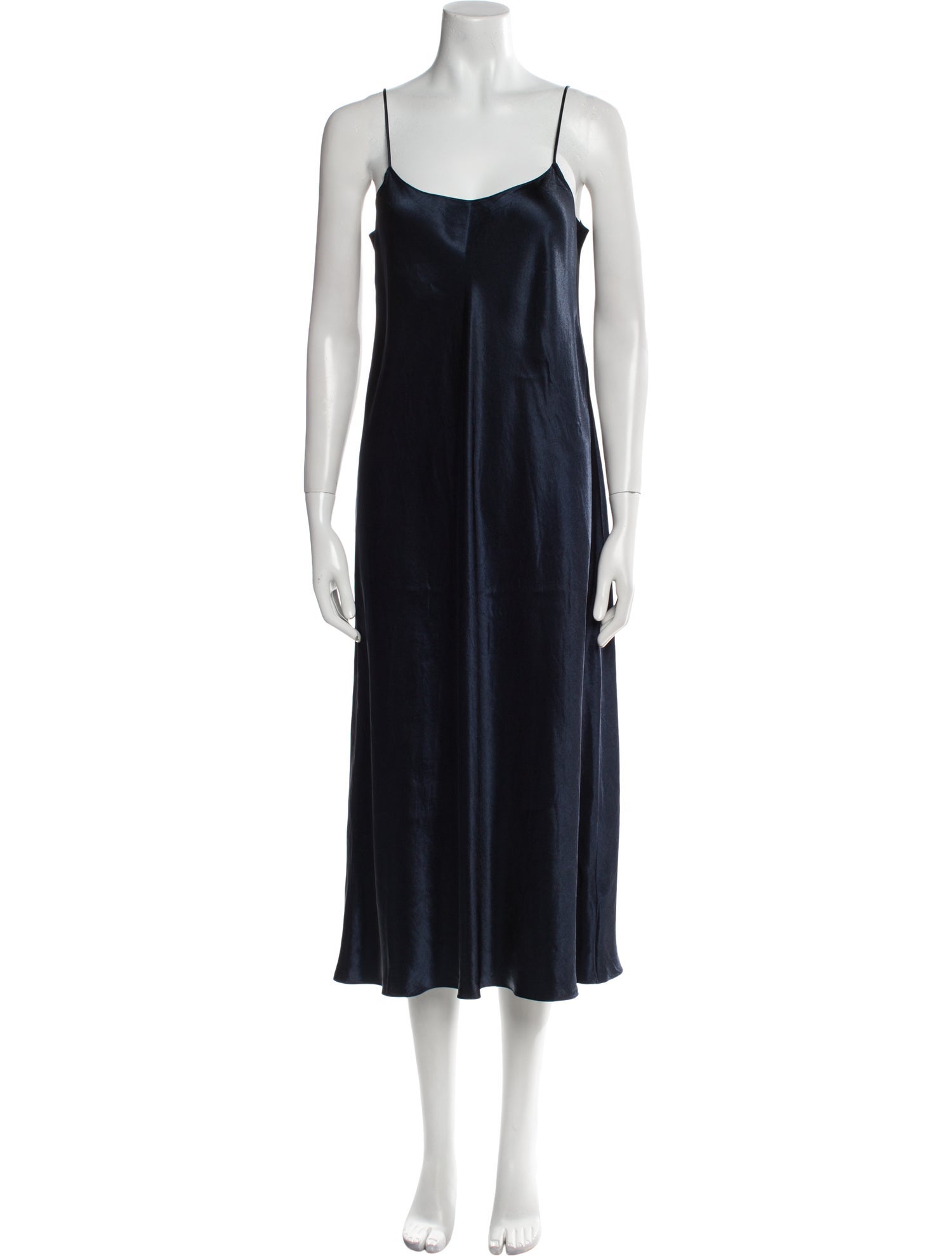 Vince Scoop Neck Midi Length Dress