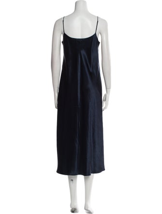 Vince Scoop Neck Midi Length Dress