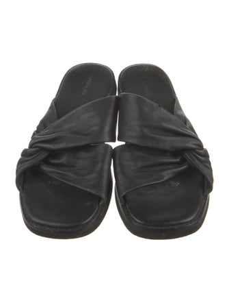 Vince Leather Slides
