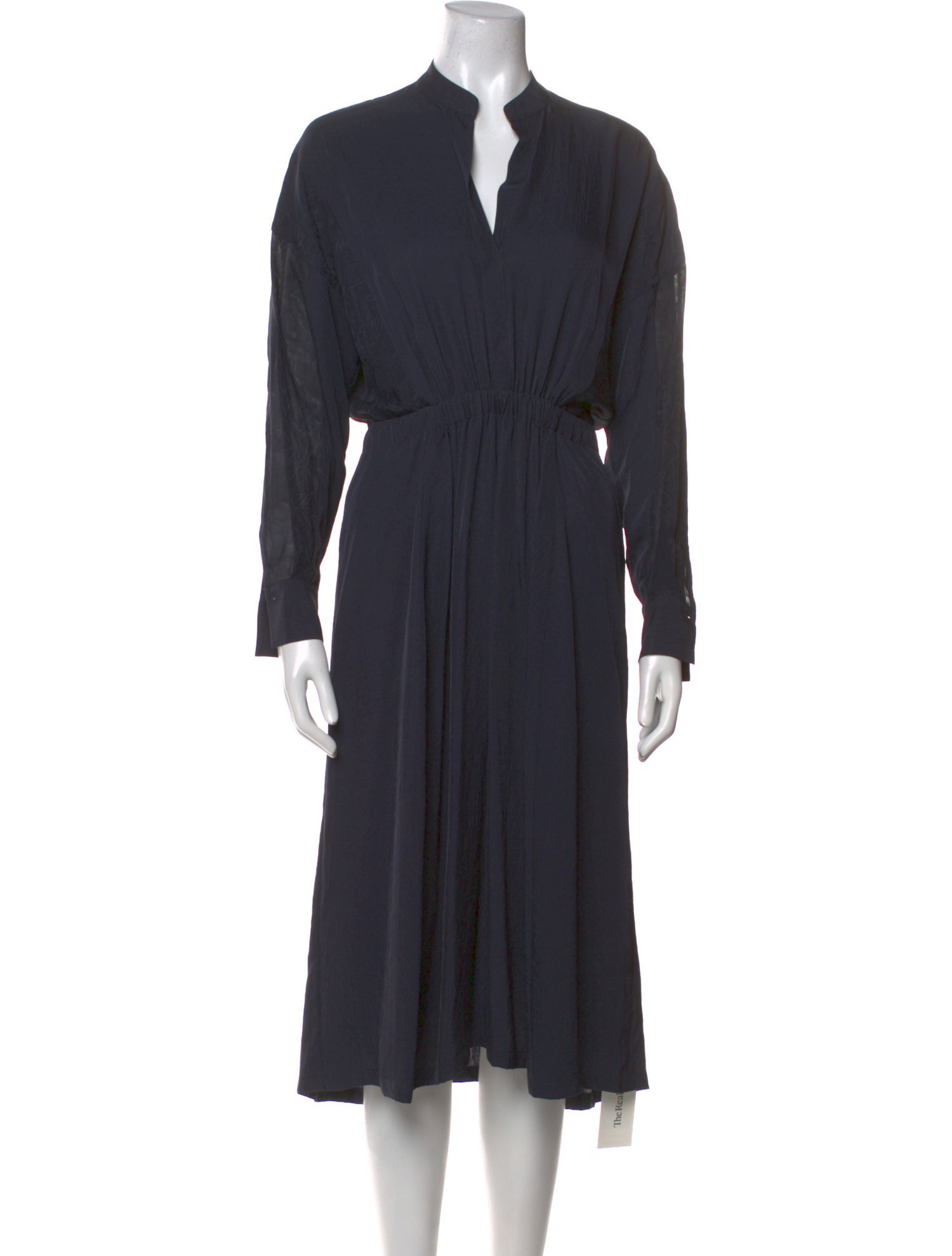 Vince V-Neck Midi Length Dress