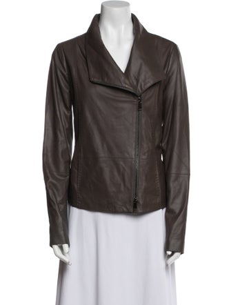 Vince Goat Leather Biker Jacket