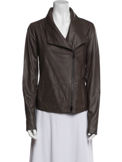 Vince Goat Leather Biker Jacket