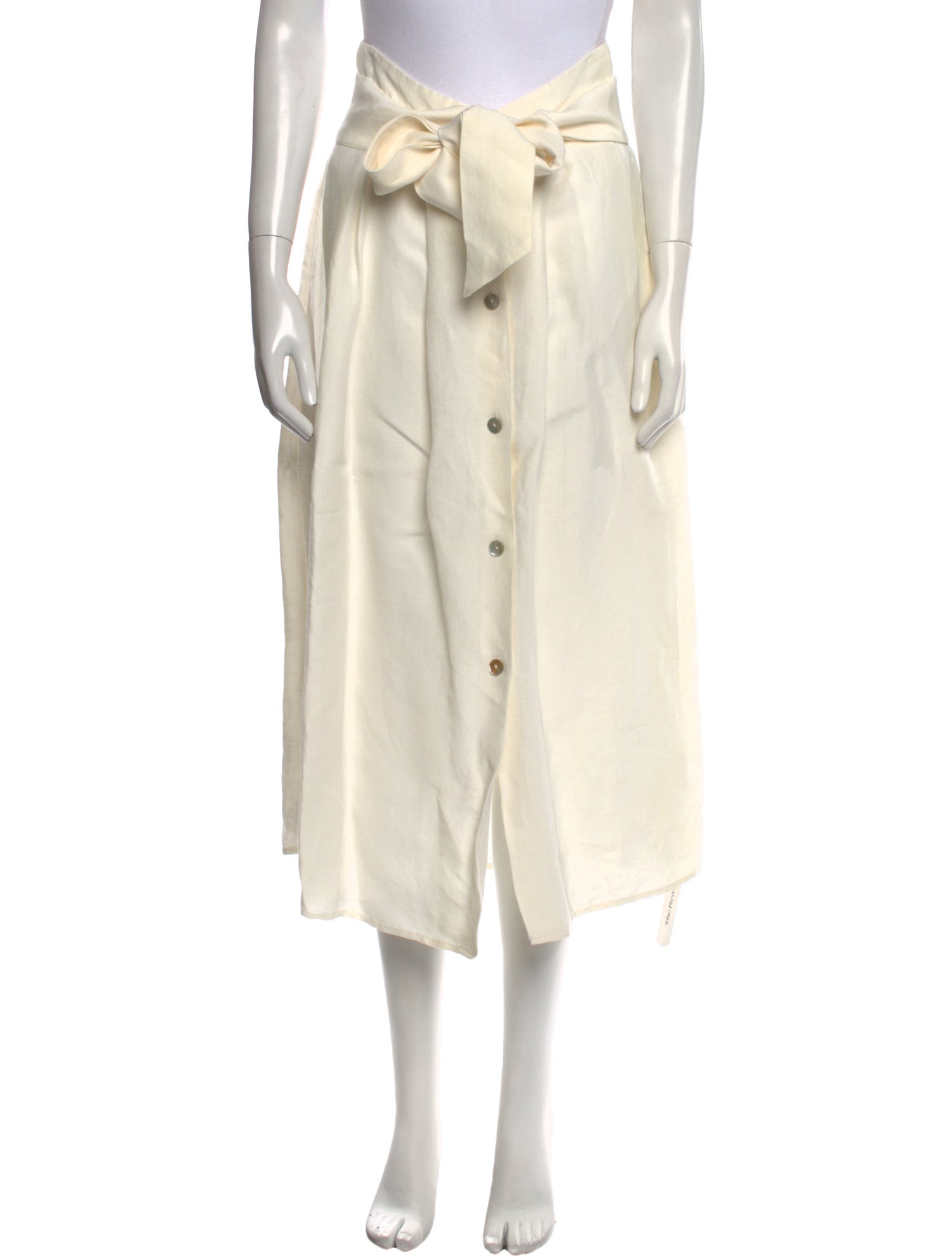 Vince Linen Midi Length Skirt